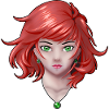 Anime girl with pretty jewelry