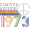 Limitierte Edition Peace 1973 Retro