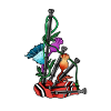 Thistle and bagpipes - Scotland