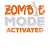 Zombie Mode Activated Halloween Grußel