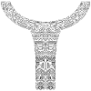 Maori Brustlogo 34 weiß