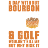 Bourbon & Golf Whikey Golfspieler Golfer