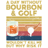 Bourbon & Golf Whikey Golfspieler Golfer