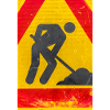 Workman road sign