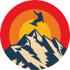Sunset Snowboard Mountains