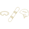 Snowboard Design simple Zubehör