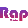 Lebendiges Textdesign Rap Musik