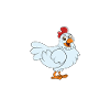 Lustiger Hühner Spruch Huhn