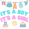Babyshower - Det er en dreng - Det er en pige