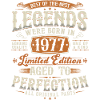 1977 vintage born legends bursdagsgave