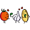 Funny bruschetta friends (b)