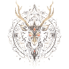 Nachtwald Geweih Mandala