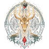 Geweih-Mandala des Waldgeistes