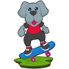 Dog Skater Skateboard