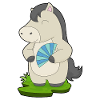 Horse Hand Fan