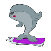 Seal Snowboarder Snowboard