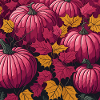 Rosa Kürbis Patch