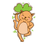 Chat avec trèfle Saint-Patrick
