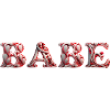 BABE heart red