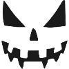 Evil Pumpkin Face