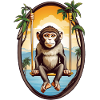 Monkey on swing