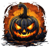 Halloween Creepy Pumpkin