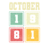 42ème Anniversaire Octobre Millésime 1981