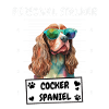 Little Funny Stalker Cocker Spaniel