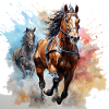When horses race
