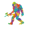 Bigfoot Paintball Sasquatch Paintballer Funny