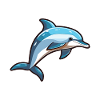Common Dolphin Cartoon Kawaii Illustration