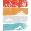 Terraced Peak Sunset Stripe