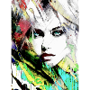 Graffiti, Woman, Painting,Model, Punk
