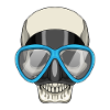Lunettes de natation crâne