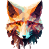 Low poly fox
