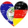 Belize Germany Flag Heart