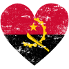 Angola Flag Heart