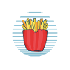 Frites amusantes Frites drôles