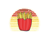 Frites amusantes Frites drôles