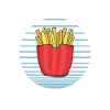Frites amusantes Frites drôles