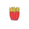 Frites amusantes Frites drôles