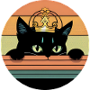 Katze mit Krone