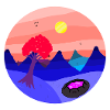 Surreal landscape