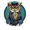 Owl Professeur de sciences