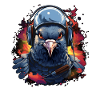 Pigeon pilot with headset