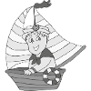 Little Captain Black & White
