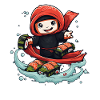 Friendly ninja from sushi