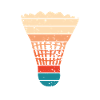 Retro badminton shuttlecock
