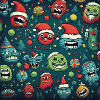 Verrücktes Weihnachts Design