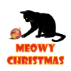 Meowy Christmas Playful Cat